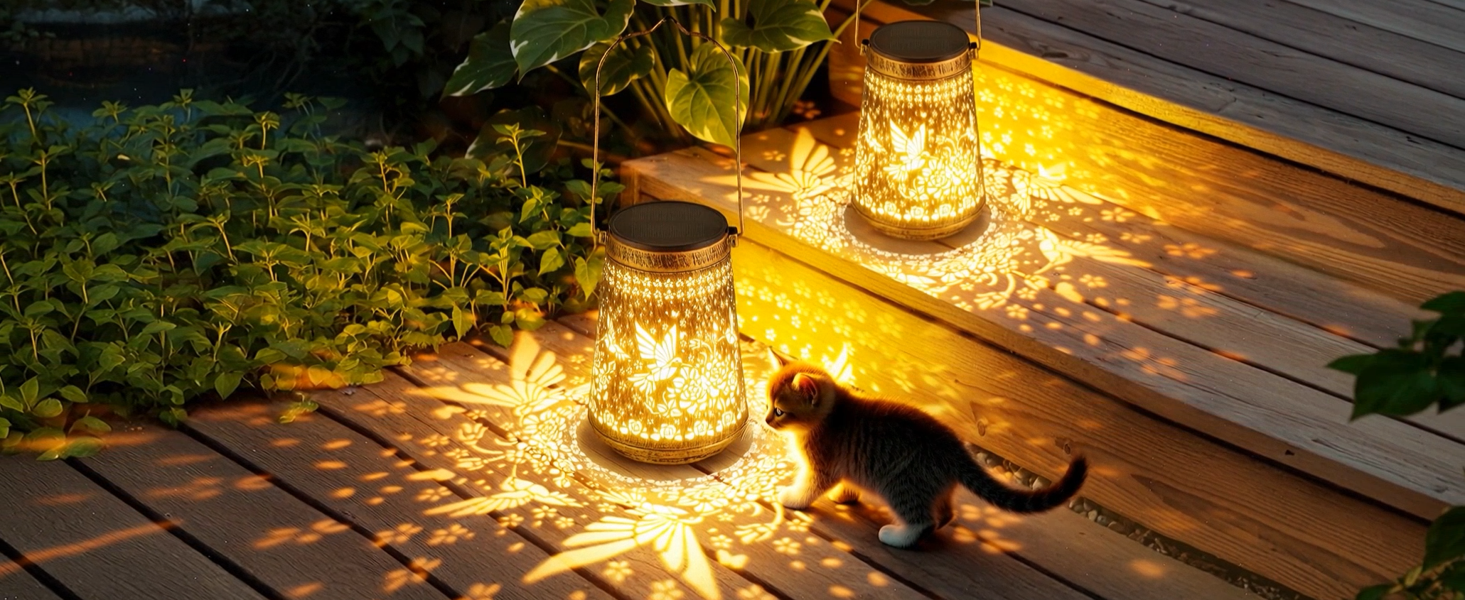 2 Pack Solar Lanterns Outdoor Waterproof Birthday Gifts for Women Mom Grandma, Hollowed-Out Metal Hummingbird Hanging Solar Lantern Lights Outdoor Decor, 2 Modes Lights Decor for Yard, Patio