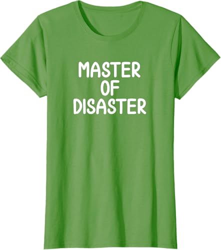 Miniatura 3 de Camiseta divertida con texto en inglés "Master Of Disaster"
