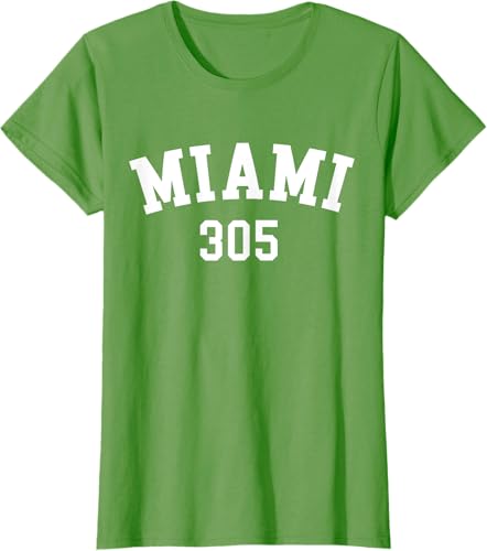 Miniatura 4 de Miami 305 USA American College - Camiseta de fuente, Negro -