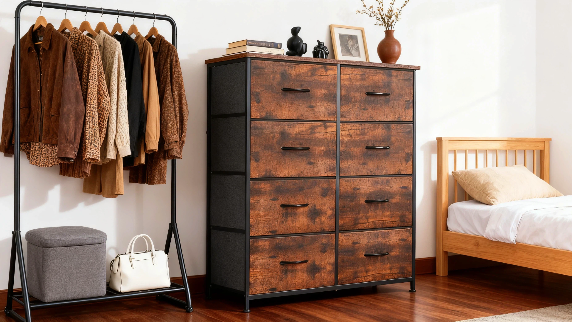 Amazon.com: 8-Drawer Dresser for Bedroom, Anti-Tip Tall Storage