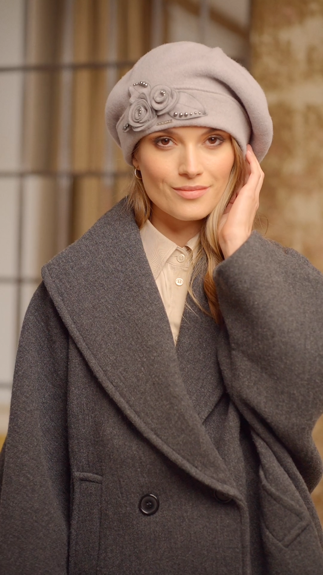 Bonnet Femme Avec Perles Ajustement Parfait Conçu