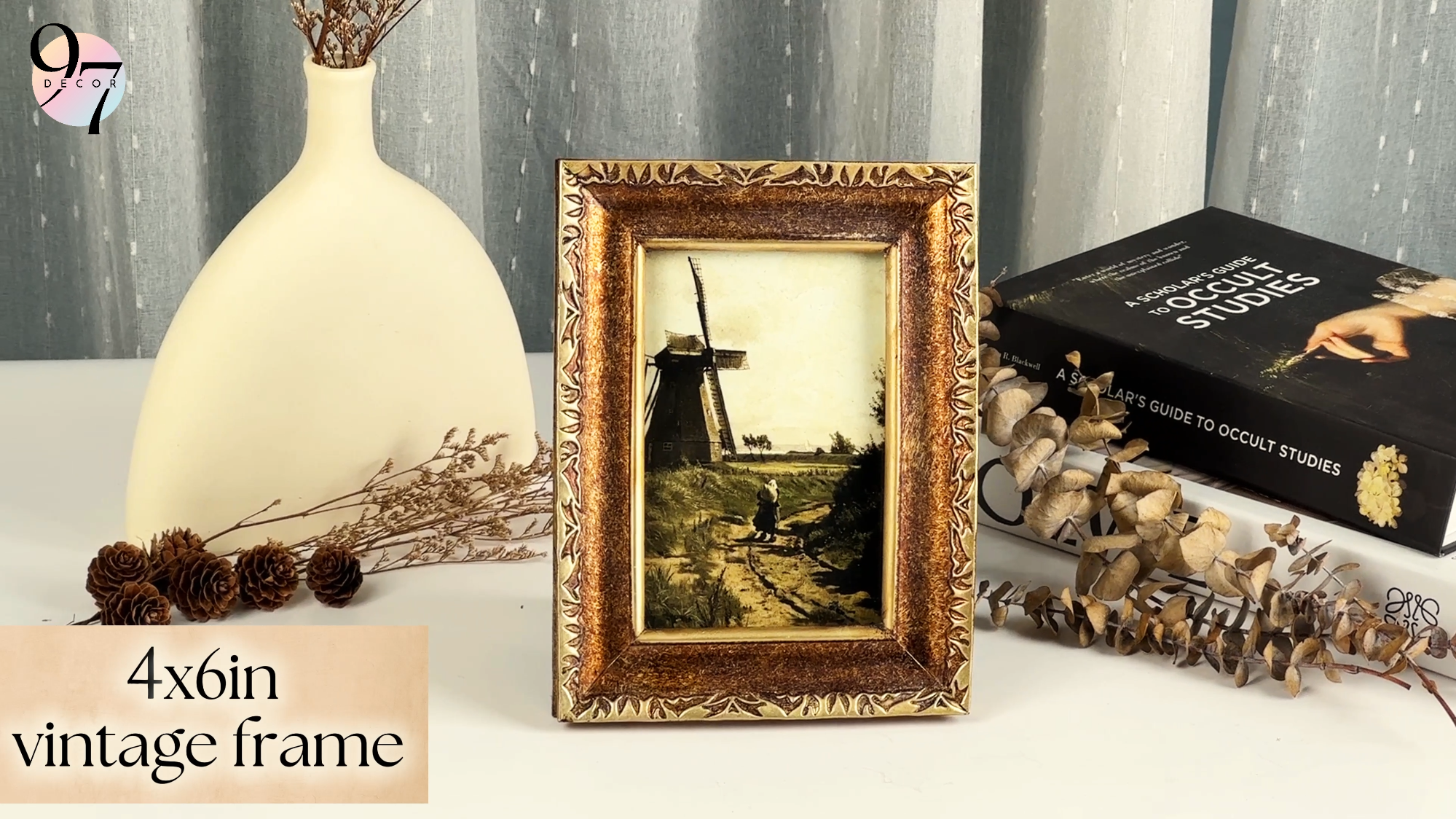 Amazon.com - 97 Decor Gold Vintage Picture Frame 4x6, Ornate