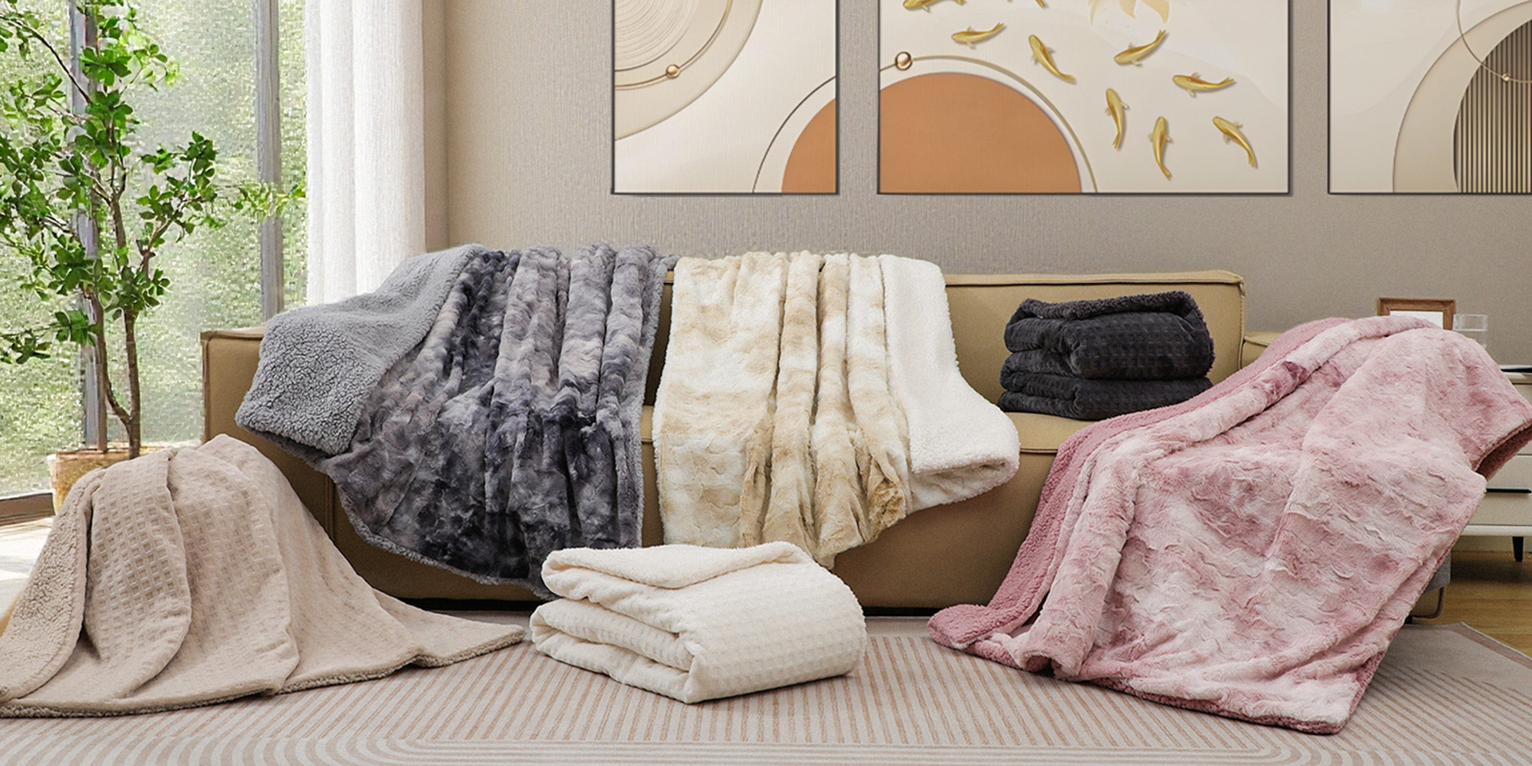 Amazon.com: Dowin Heated Throw Blanket, Faux Fur Electric Blanket