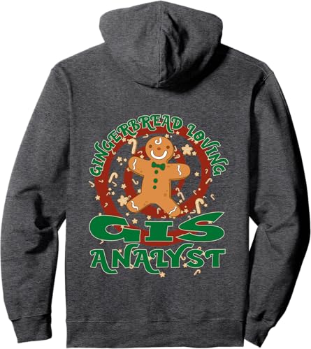 Miniatura 4 de GIS Analyst Job Gingerbread Funny Xmas Pullover Hoodie Black,Navy Blue,Dark Heather Grey,Heather Grey,Royal Blue