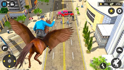 Wild Flying Horse Simulator: Open-World Flight, Horse Riding, Fantasy Adventure, and Sky Battle Game – vue 4
