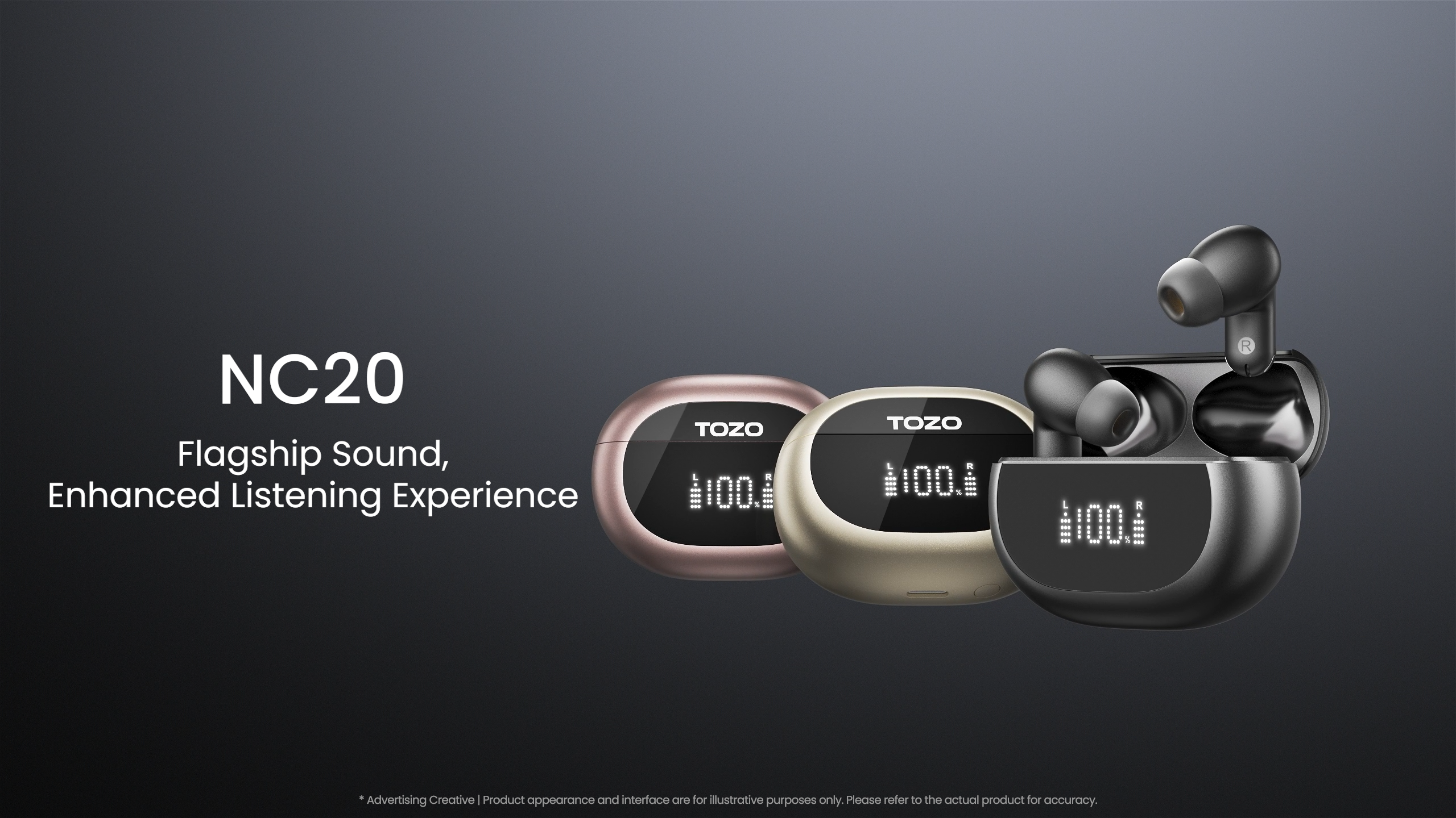 Amazon.com: TOZO NC20 Active Noise Cancelling Wireless Earbuds