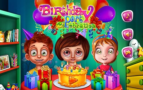 Birthday Party Celebration : Have a super birthday with your friends in this fun educational party game !