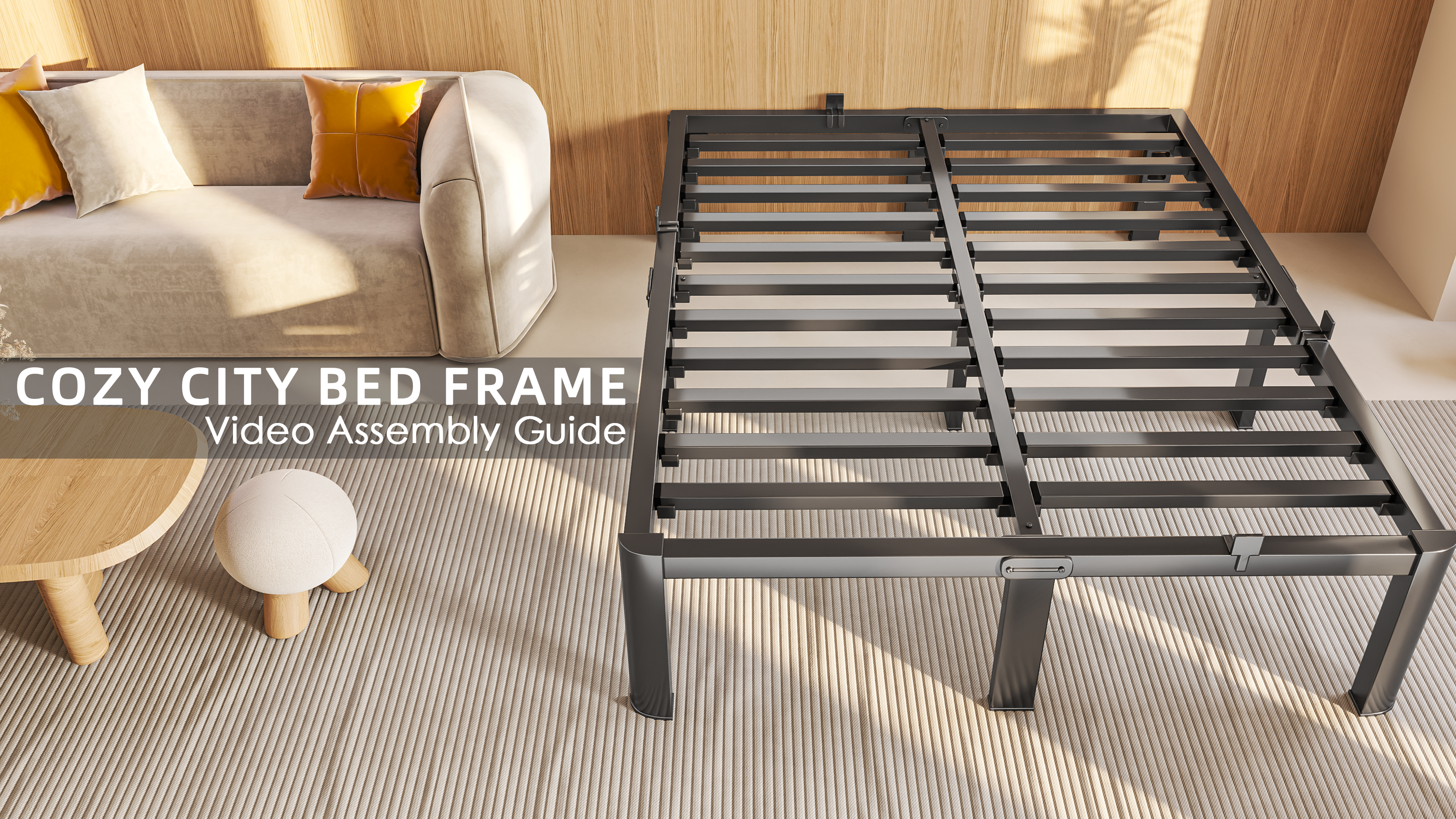 citybed Cozy City Queen Bed Frame, 18 Inch Heavy Duty Steel Platform, Noise-Free Frame Size:L 50cm Easy assembly Karton Für Sektgläser – alle Produkte