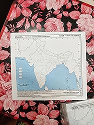 ibd MH Practice Map Of India 50 political and 50 physical maps by ...