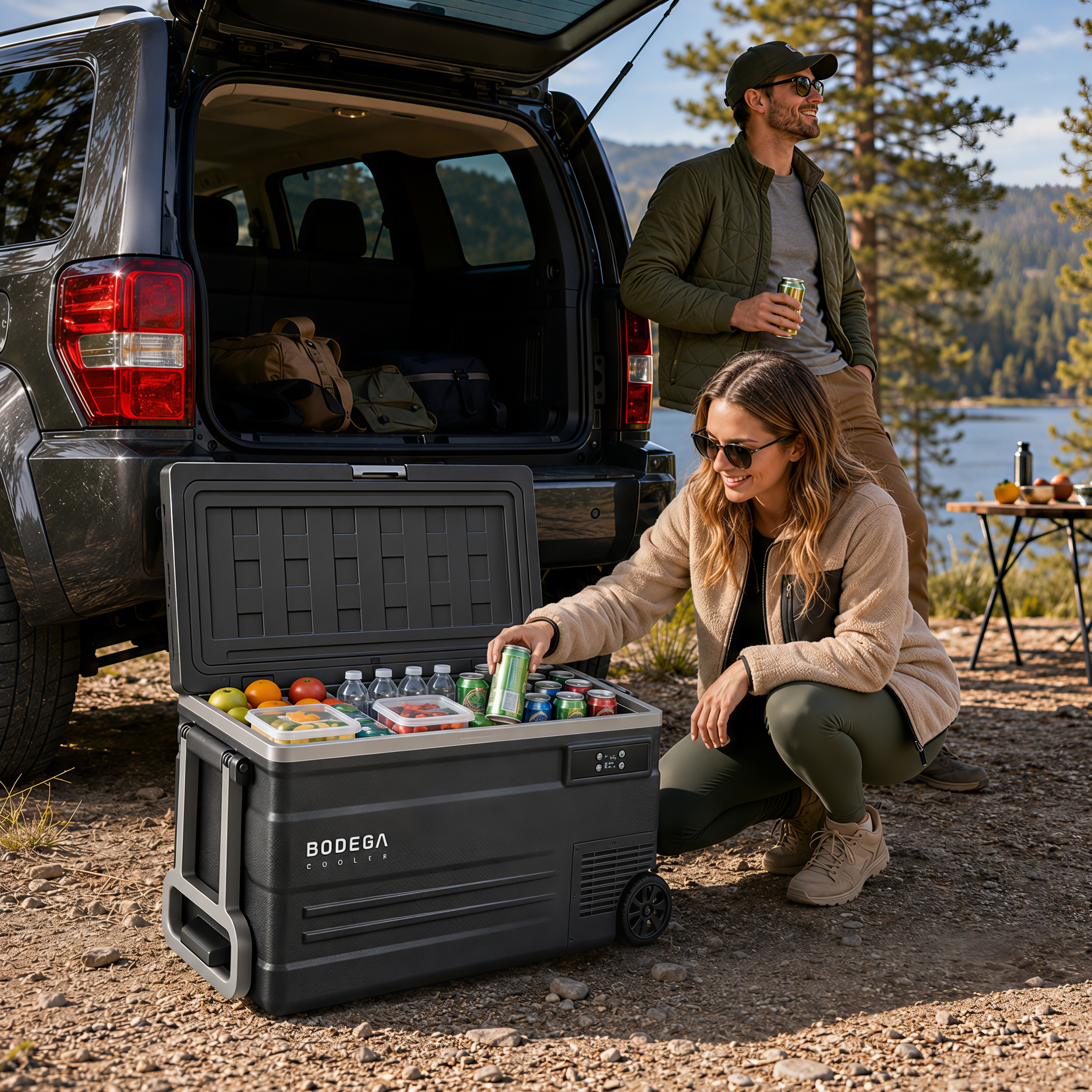 Amazon.com: BODEGACOOLER 12 Volt Car Refrigerator,80 Quarts