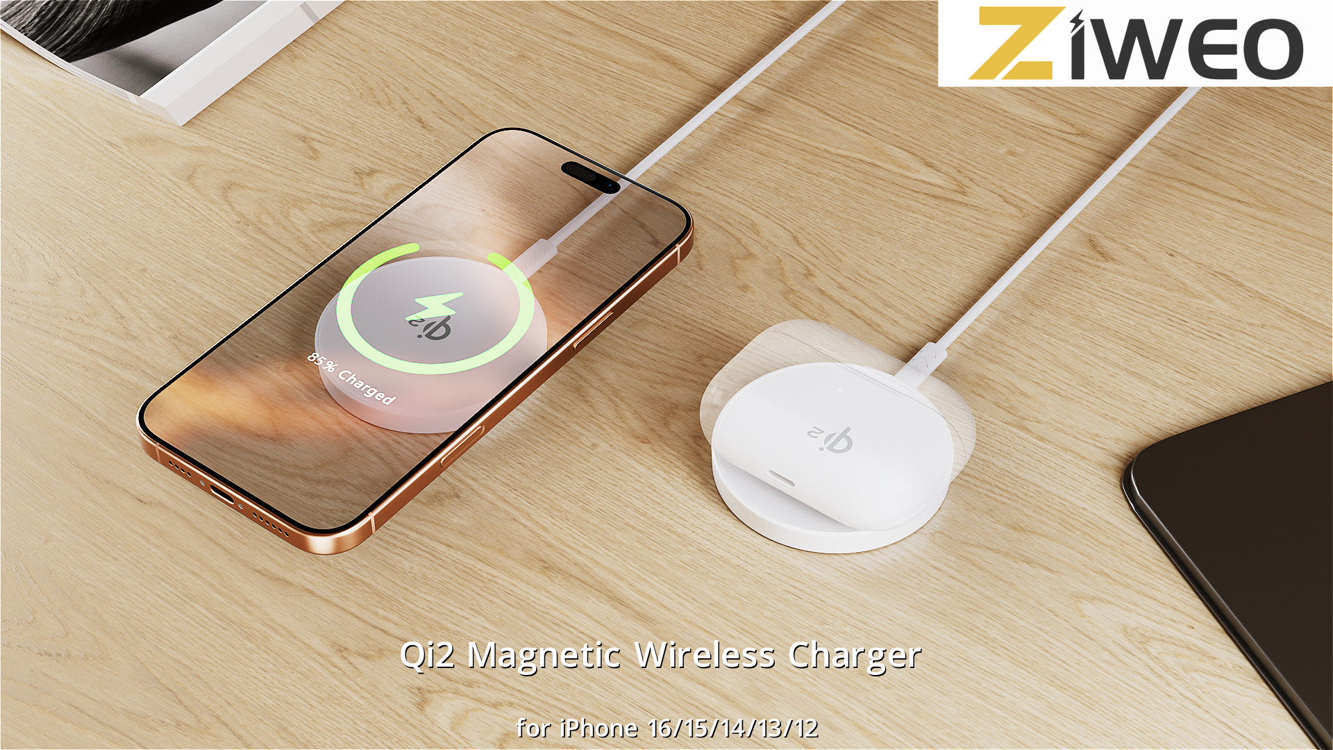 Amazon.com: Magnetic Wireless Charger, Qi2 Certified for MagSafe