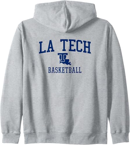 Louisiana Tech Bulldogs Basketball Zip Hoodie
