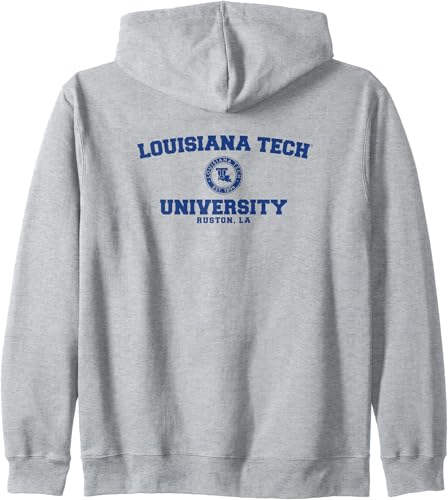 Louisiana Tech Bulldogs Circle Logo Zip Hoodie