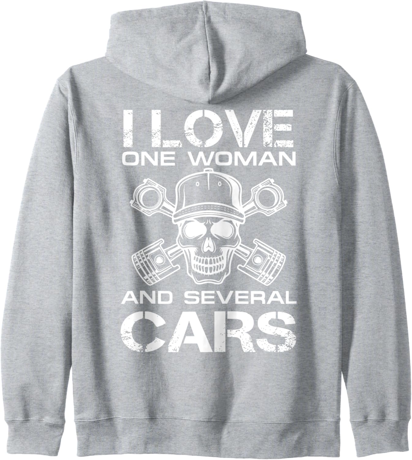 i love one woman and several cars hoodie