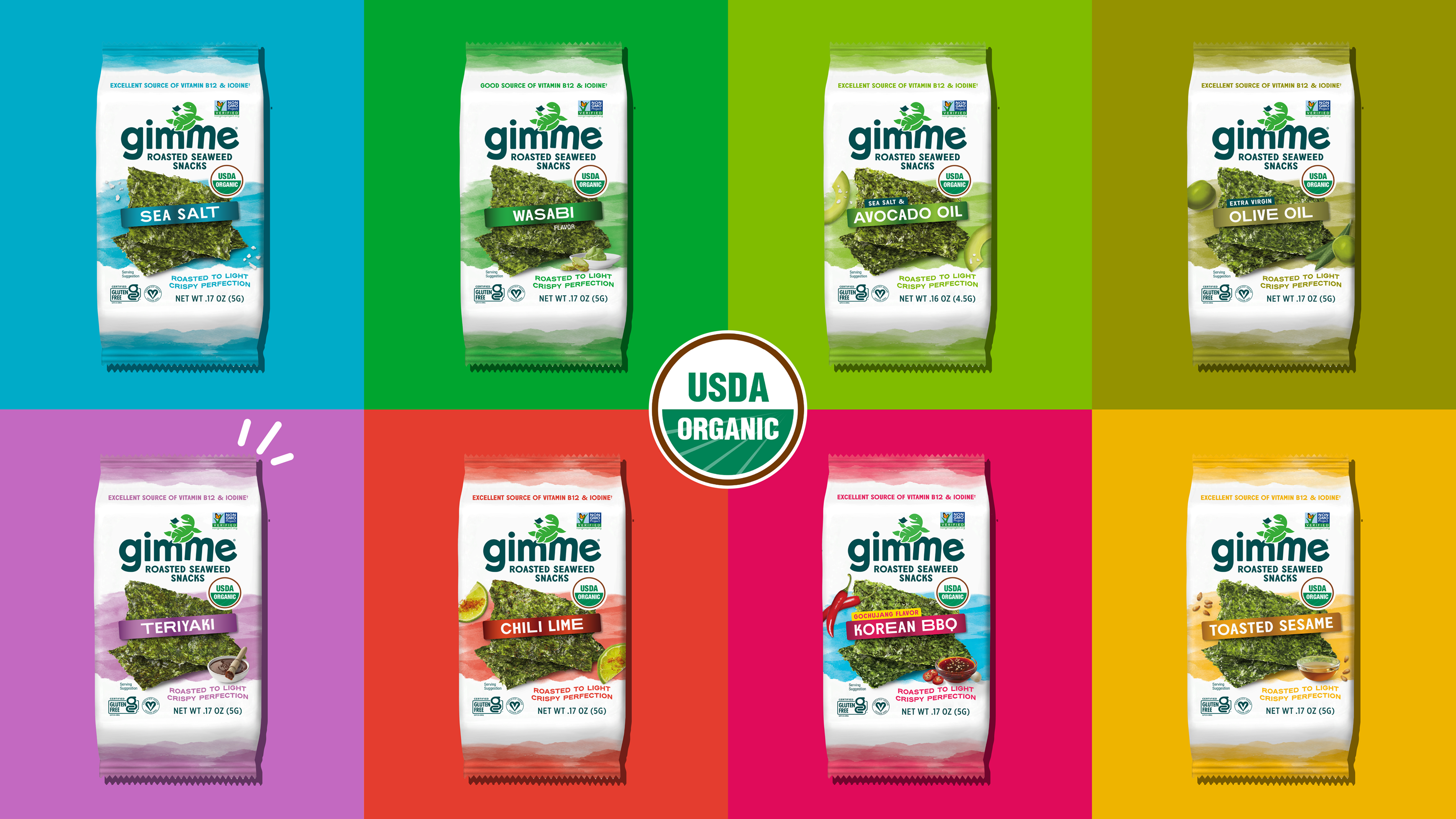 Amazon.com: Gimme Seaweed Organic Premium Roasted Seaweed Snacks