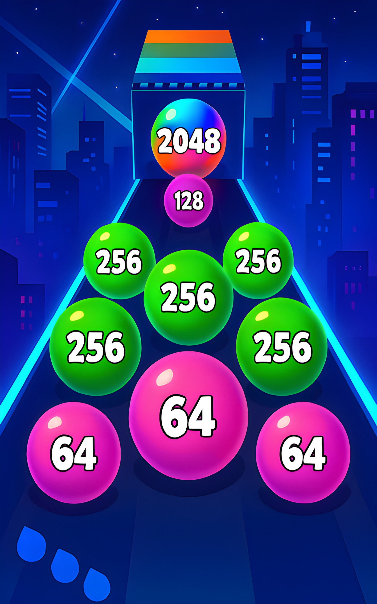 Merge Race 2048 Ball Run - Color Merge Puzzle Game 3D Racing Challenge ...