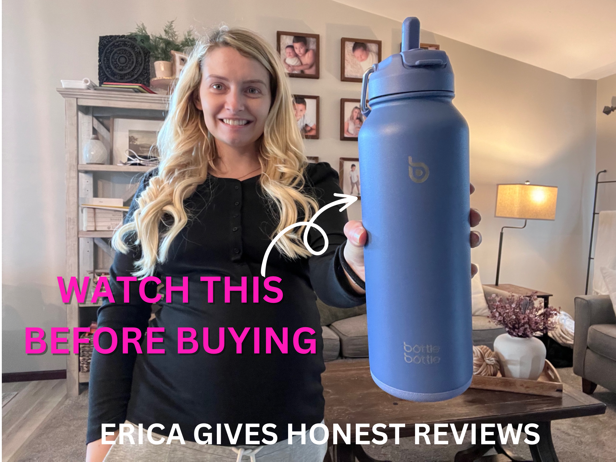 Watch Honest Review of BOTTLE BOTTLE 40oz Insulated Water Bottle on Amazon Live