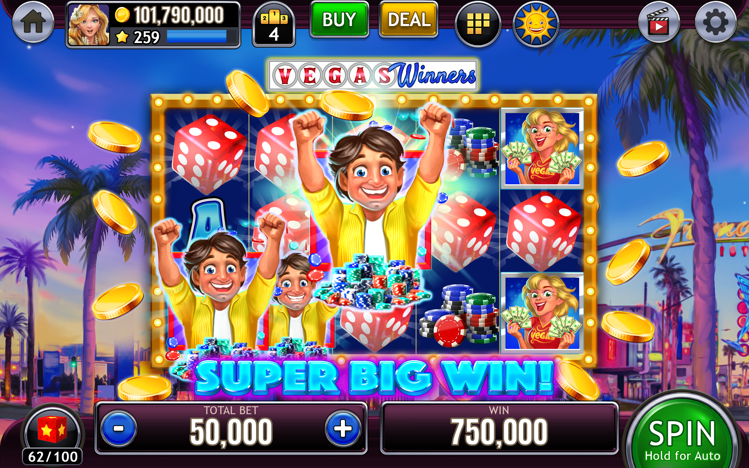 Slots of Luck Casino Slots - 無料 オンラインカジノスロットゲーム-Amazonアプリストアのアプリ