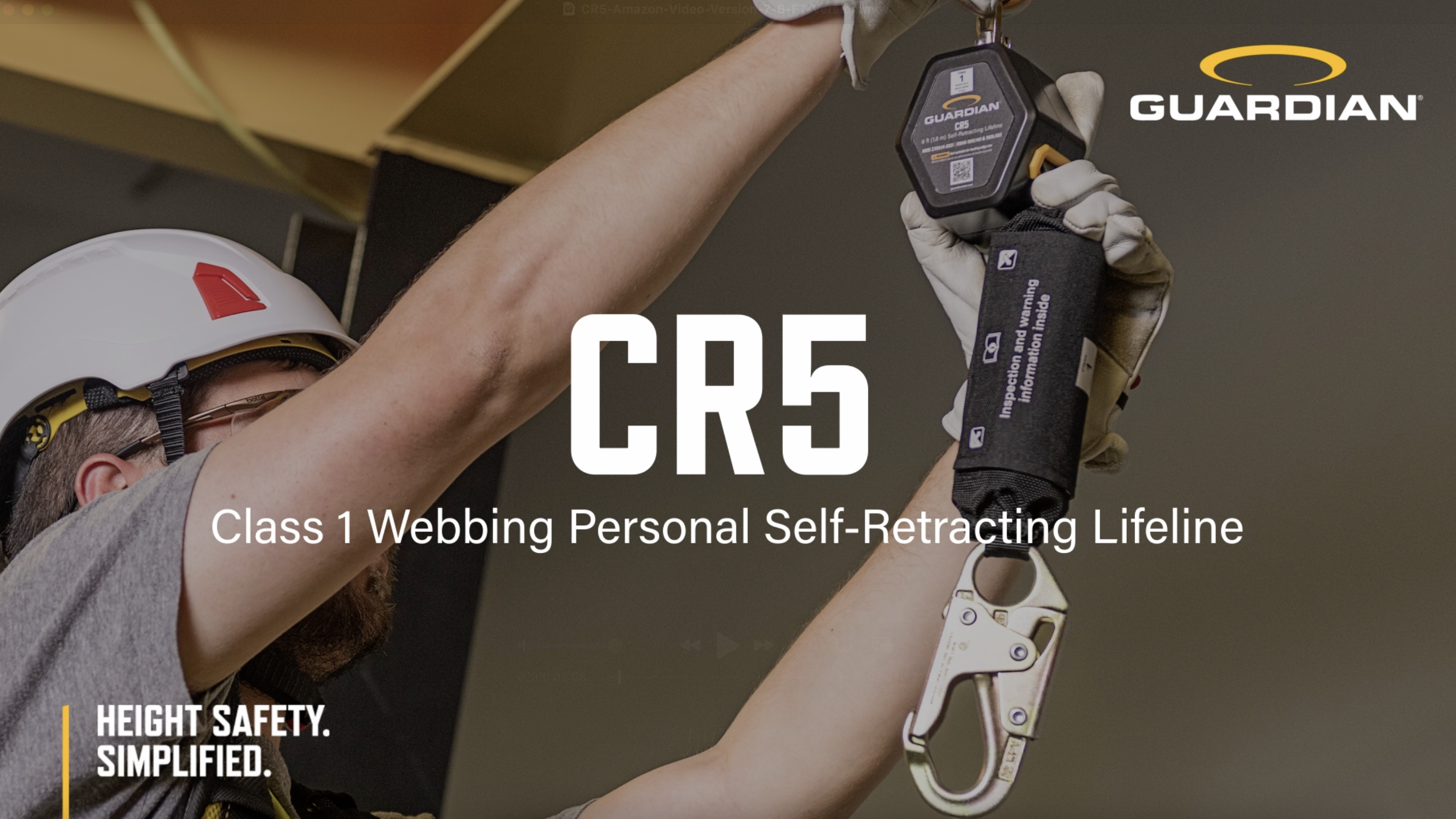 Guardian ‎1400198 CR5 Web Personal Self Retracting Lifeline (SRL