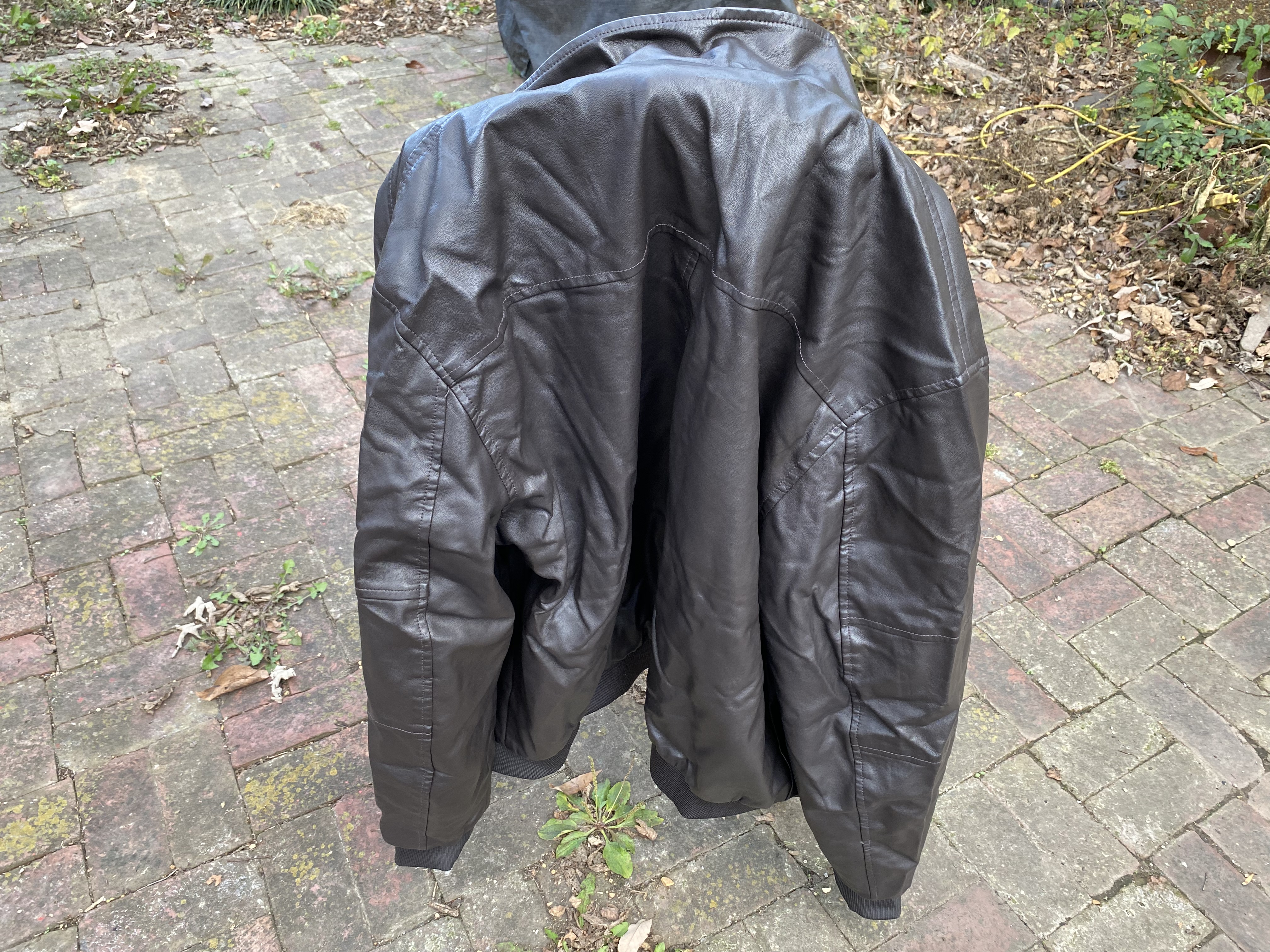 Mens faux leather jacket