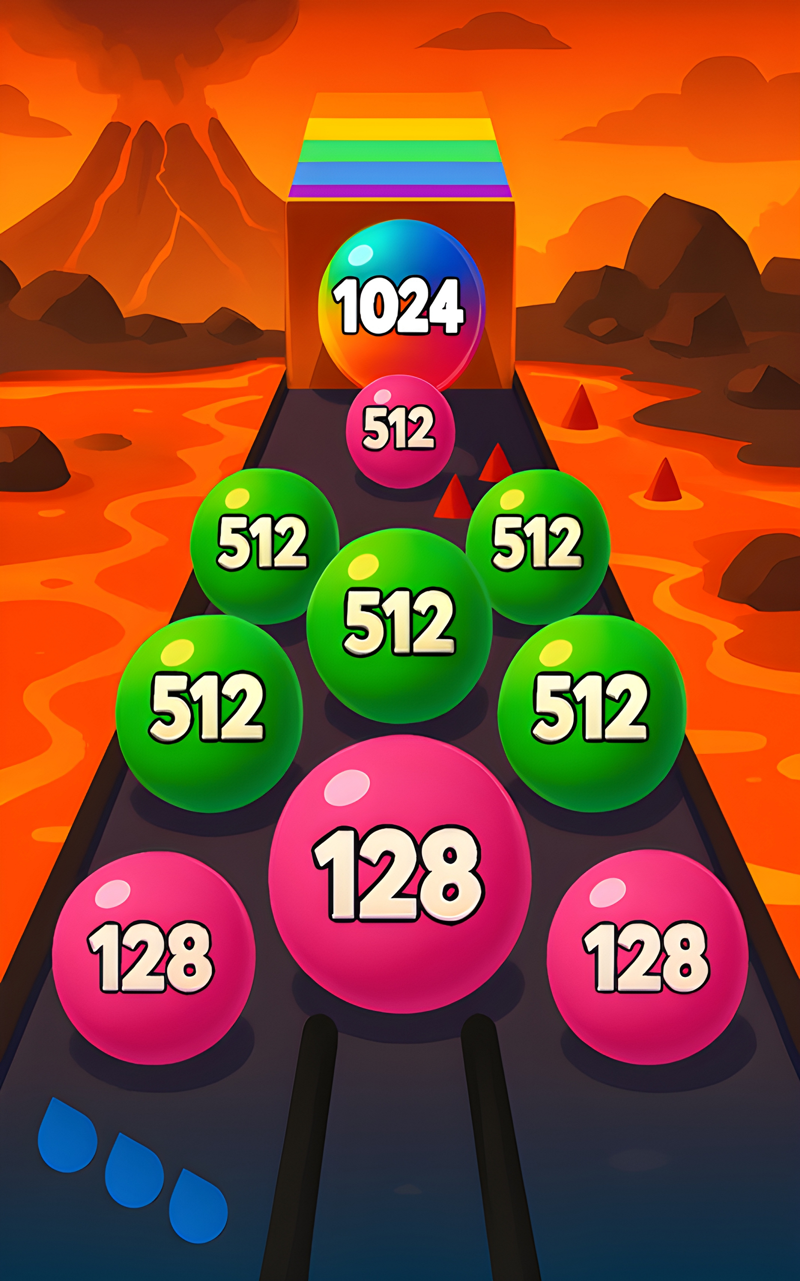 Merge Race 2048 Ball Run - Color Merge Puzzle Game 3D Racing Challenge ...