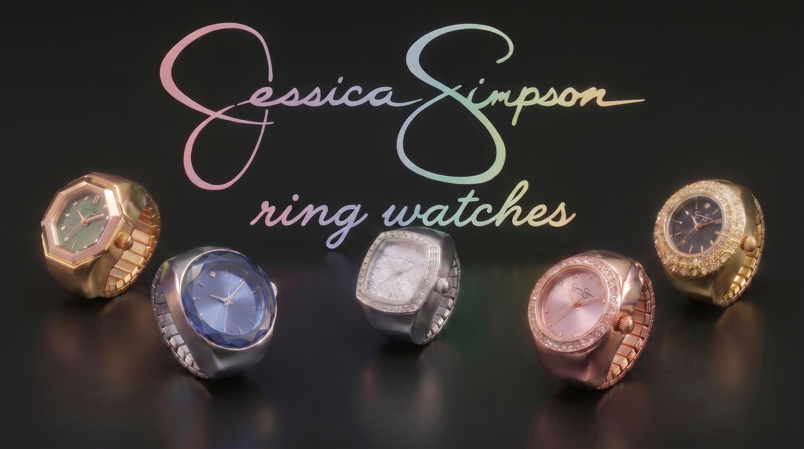 アクセサリー Jessica Amazon.com: Jessica Simpson Women's Gold Adjustable Ring Watch
