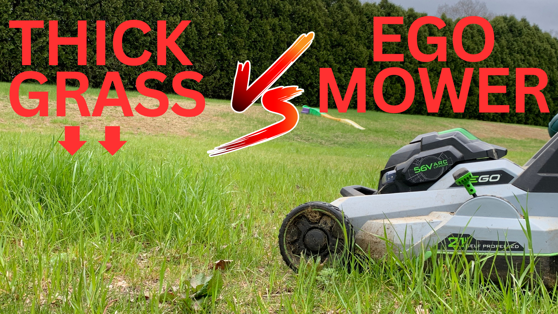 How electric mowers make power in thick grass