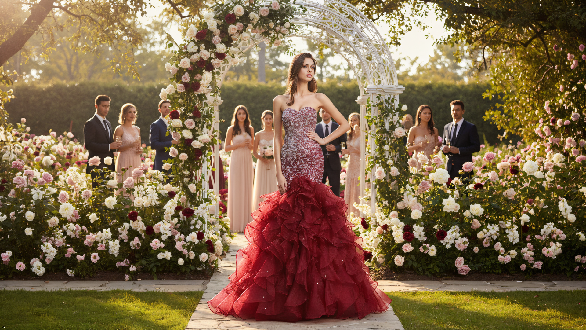 rochelle formal fantasy mermaid dress Portia and Scarlett Strapless Mermaid Prom Dress PS24065 main image 0