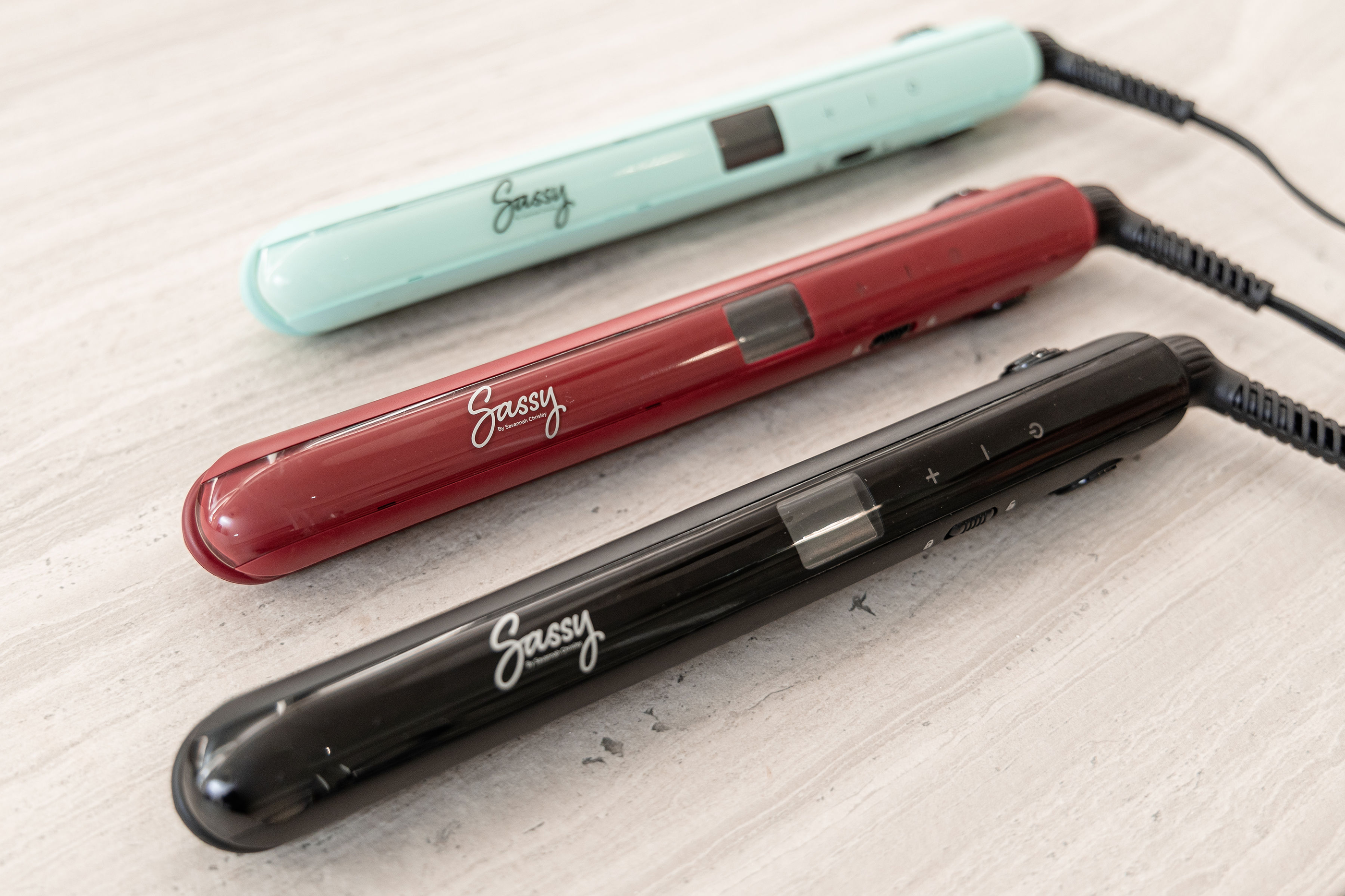 Amazon.com : Sassy 1” Titanium Flat Iron, Adjustable Heat Hair