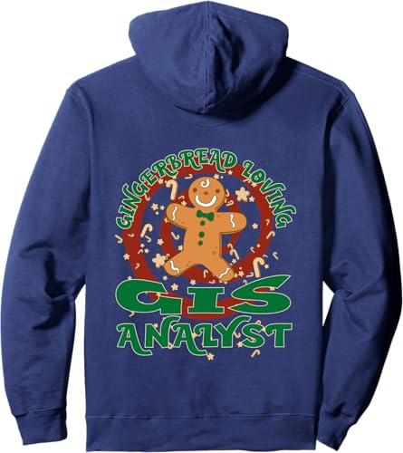 Miniatura 6 de GIS Analyst Job Gingerbread Funny Xmas Pullover Hoodie Black,Navy Blue,Dark Heather Grey,Heather Grey,Royal Blue