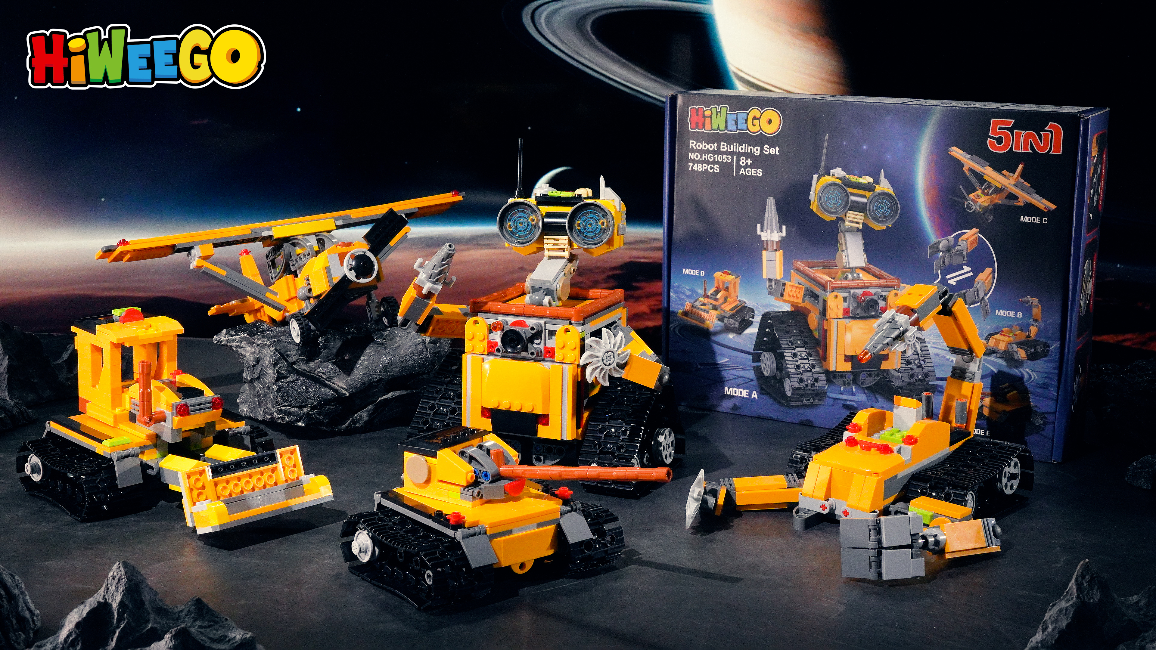 Amazon.com: HiWEEGO Robot Building Sets for Kids - 5 in 1 Wall