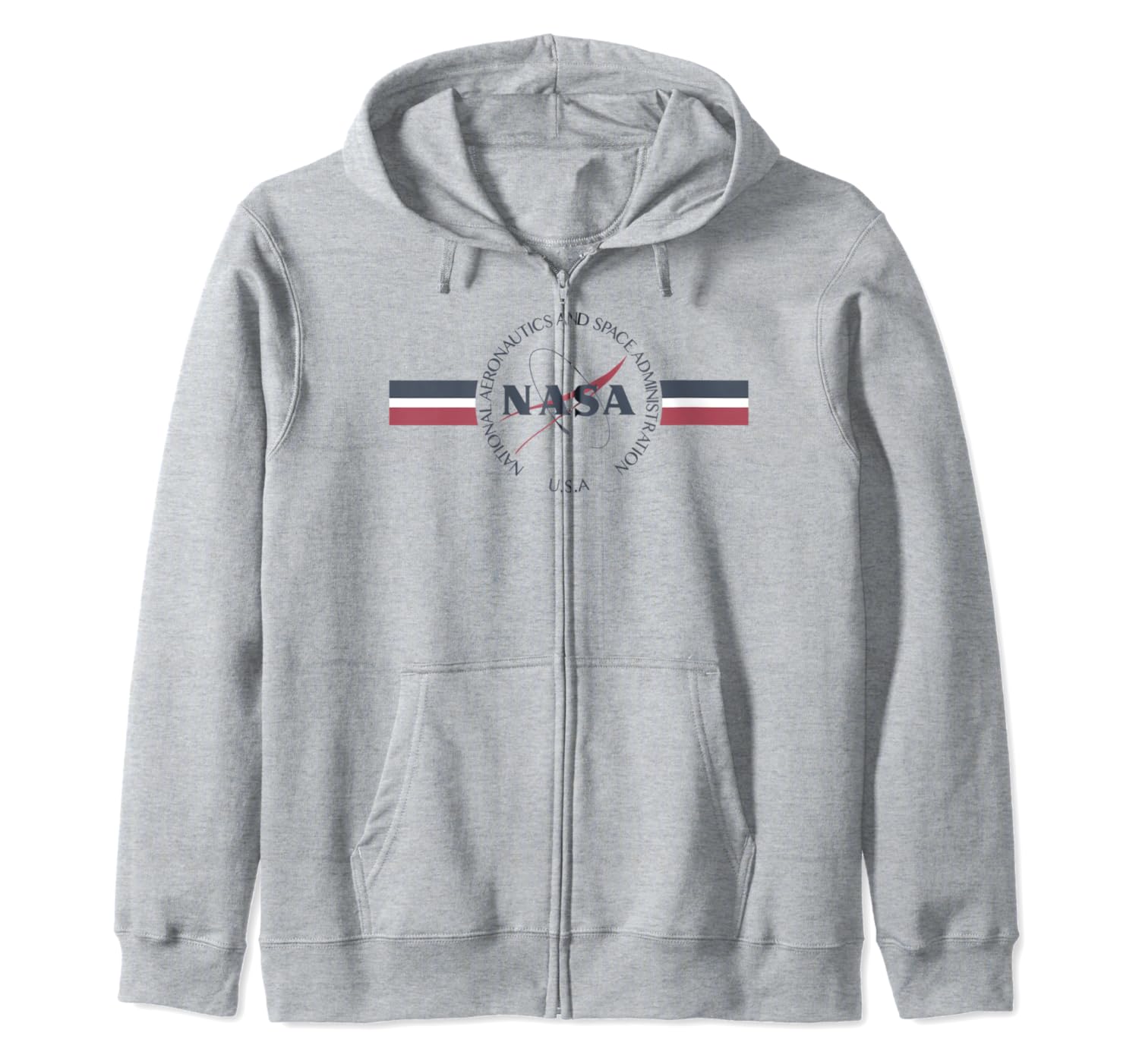 nasa hoodie red white and blue