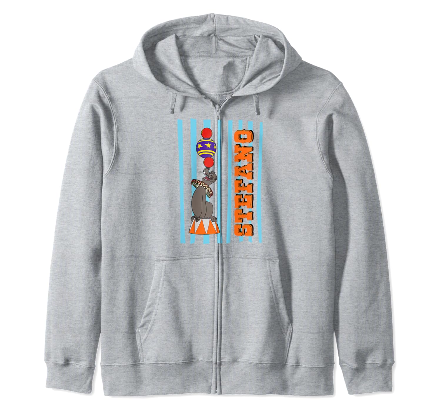 striped zip hoodie