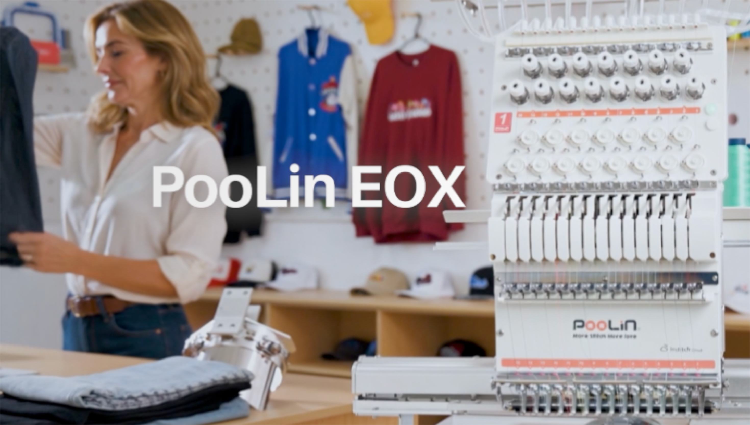Amazon.com: Poolin EOX Máquina de Bordado 15 Agujas Área de 14x20