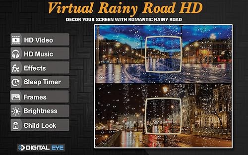 estrada chuvosa virtual gratuita HD - desfrute da bela paisagem na sua TV HDR 4K, TV 8K e dispositiv