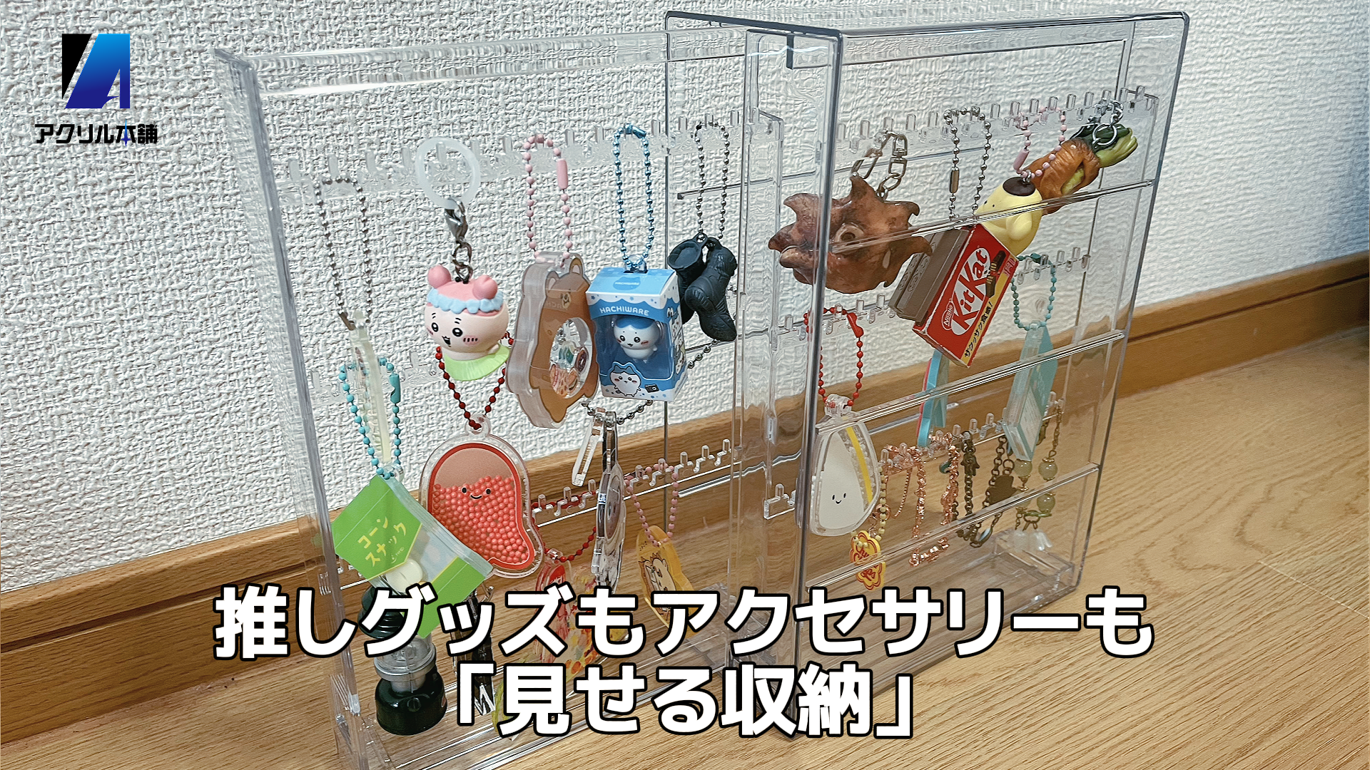 Amazon.co.jp: アクリル本舗 キーホルダー 収納 ケース ガチャガチャ