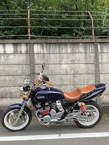 Amazon | XJR400 前期 タックロール シート 黒 レザー | シート