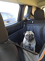 K&H Pet Products Buckle N' Go Dog Car Seat For Pets Gray Large 21 X 19 X 19 Inches