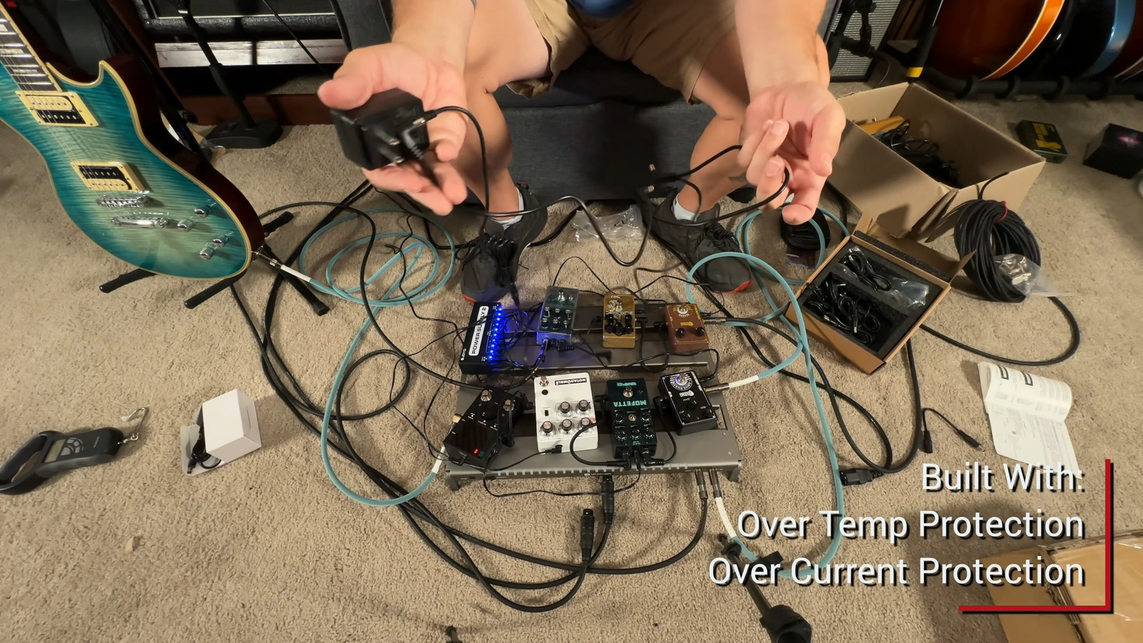 Amazon.com: JOYO DC 9V 1.2A Guitar Pedal Power Supply with 5 Way