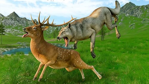 Angry Wolf Hunting Life Simulator 3D – Wild Animal Hunting Adventure Game – vue 3