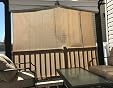 Alion Home Sun Shade Privacy Panel - 10x7 Feet, Walnut Color, Grommets For Hanging