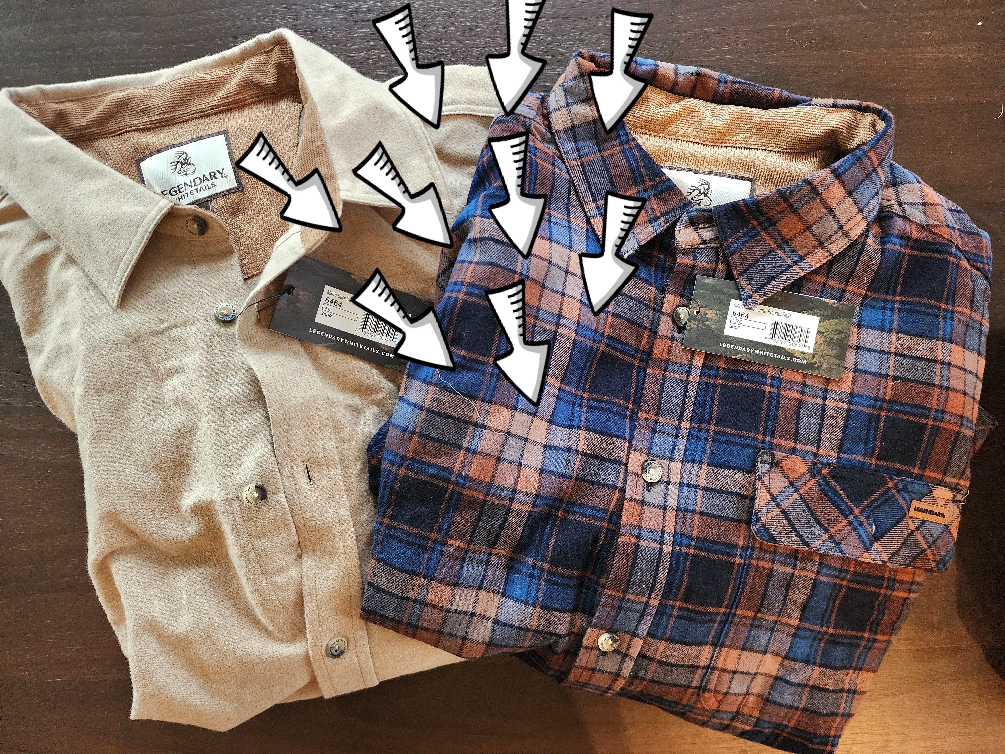 Legendary Whitetails Men's Standard Buck Camp Flannel, Long Sleeve Plaid Button Down Casual Shirt, Corduroy Cuffs, Redwood, XX-Large : Buy Online at Best Price in KSA - Souq is now