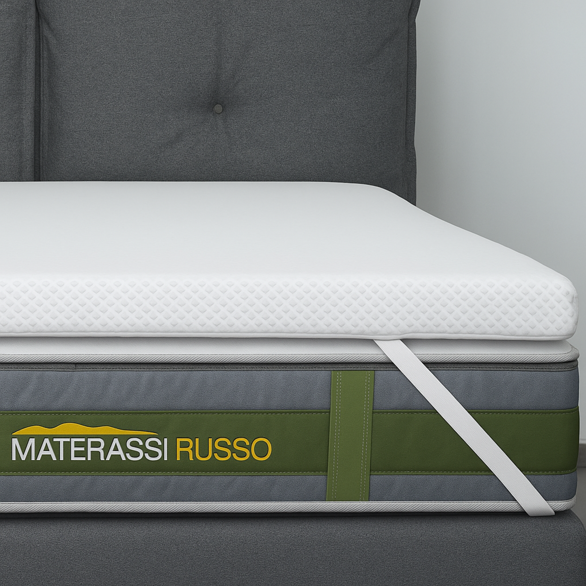MiaSuite Memory Foam Topper 160x185 Cm – 5 Cm Hoch, Mit Aloe Vera Bezug | Orthopädisch, Für Besseren Schlaf