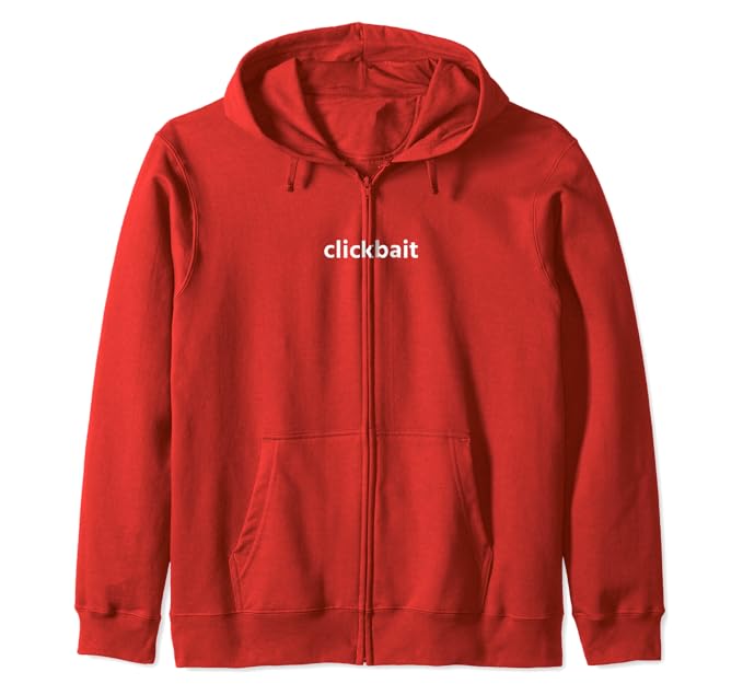 clickbait red hoodie