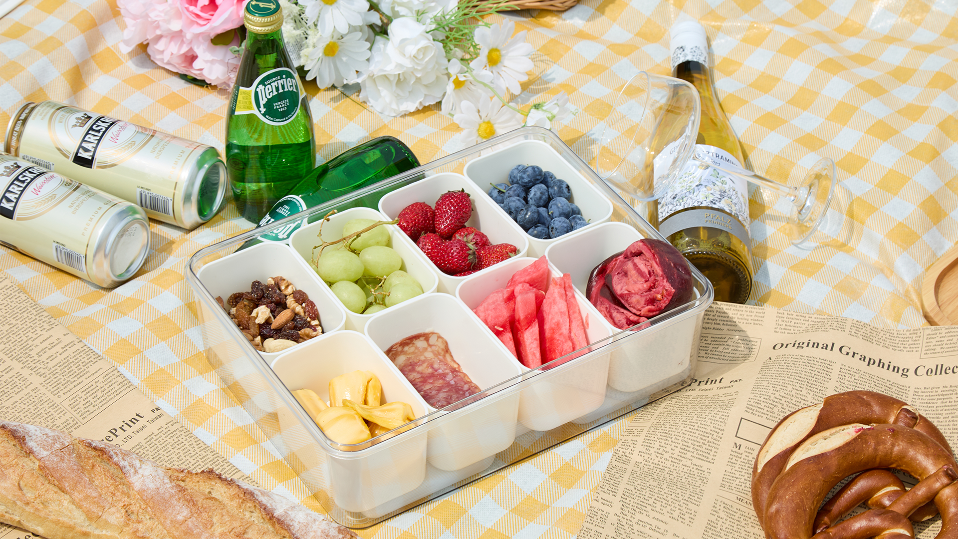 Amazon.com: Hugabow Portable Snackle Box Container with Ice Pack