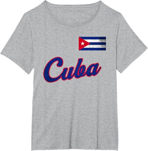 Miniatura 6 de Cuba 2023 Baseball Flag Pride Cubano Beisbol Cuban T-Shirt Black,White,Baby Blue,Silver Grey,Olive Green,Lemon Yellow,Heather Grey,Heather