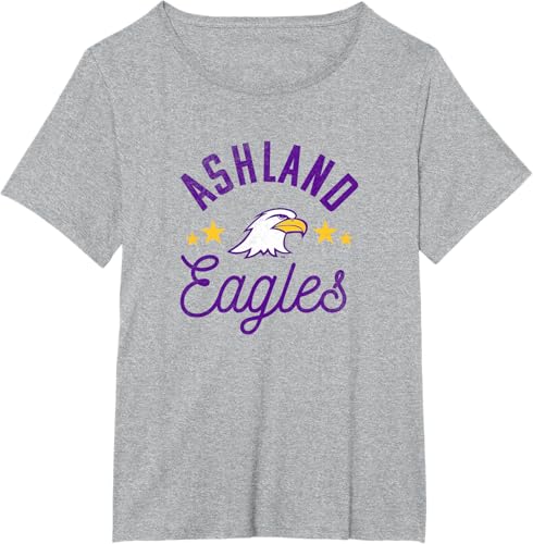 Miniatura 17 de Ashland University Camiseta con logotipo de Eagles, Gris Gris Oscuro,Blanco,Plateado,Gris Jaspeado