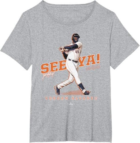 Miniatura 10 de See Ya! Yordan Alvarez Houston MLBPA T-Shirt Black,Navy Blue,Dark Heather Grey,Heather Grey,Orange