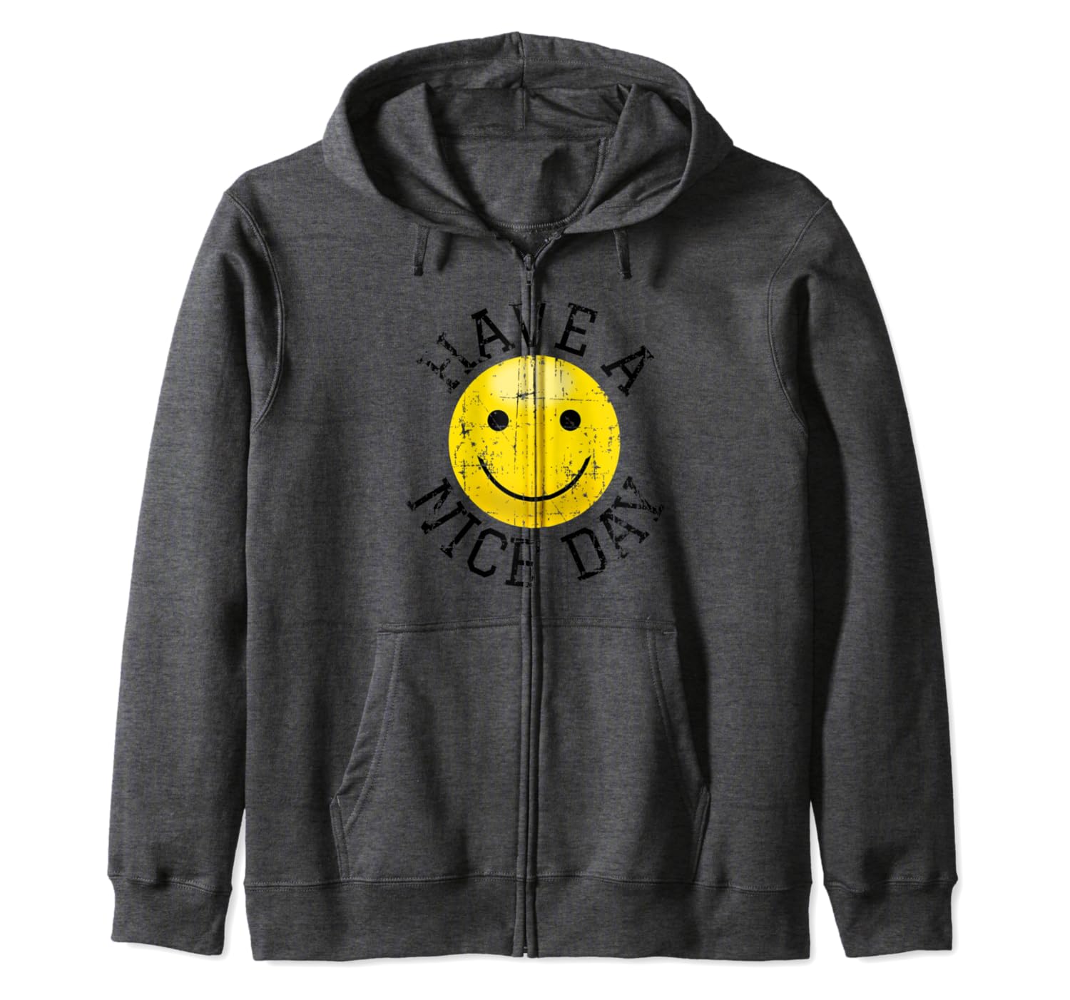 yellow smiley hoodie