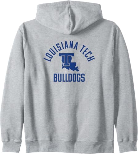 Louisiana Tech Bulldogs Large One Color Zip Hoodie